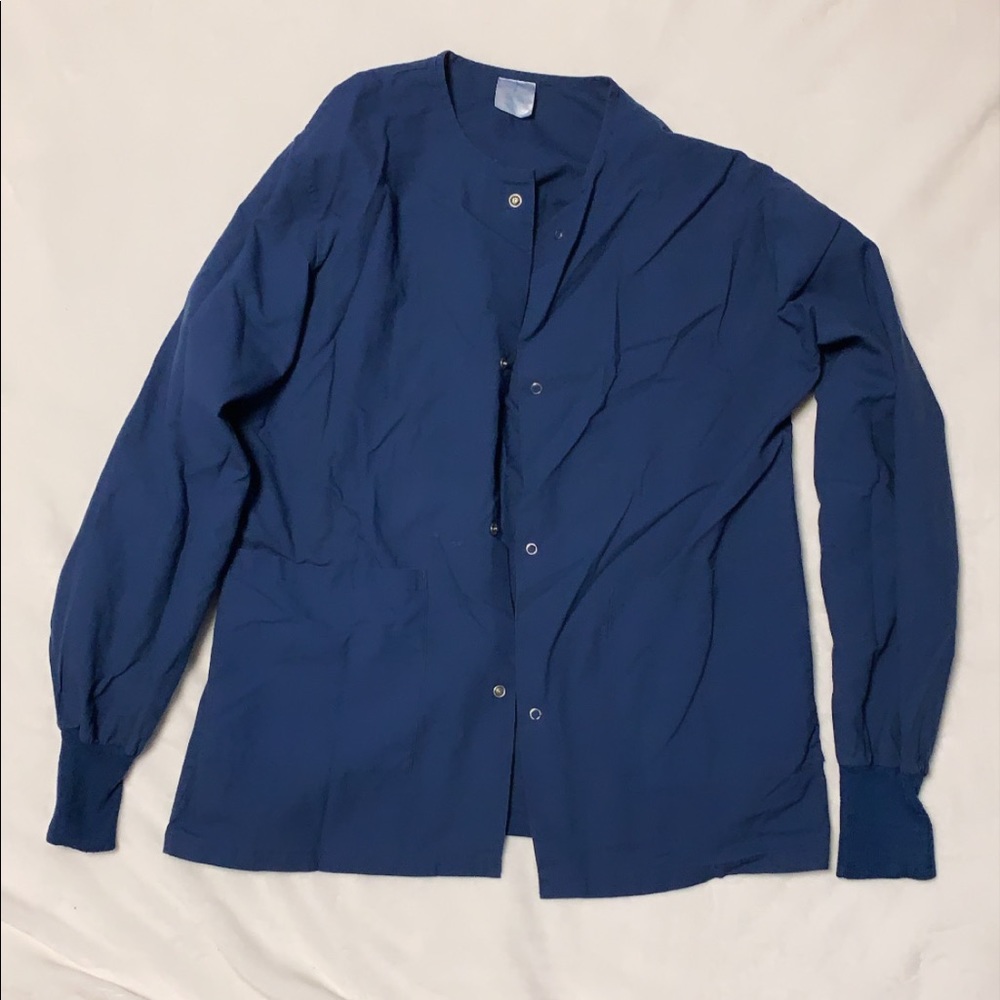 Navy scrub jacket